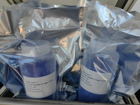 Tinggi Kemurnian Kosmetik Tembaga Tripeptida-1 CAS 89030-95-5 Ghk-Cu Untuk Anti-penuaan CAS 49557-75-7