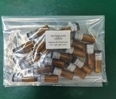 Penurunan Berat Badan Peptida GLP-1 Kejernihan 99% 2mg 5mg 10mg Semaglutide CAS 910463-68-2