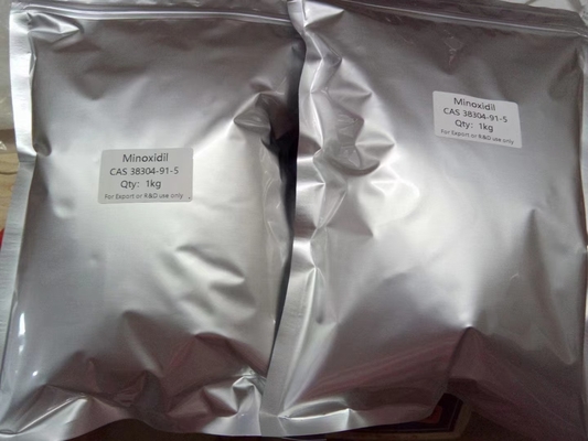 Farmasi Perantara Anti Rambut Rontok Minoxidil Powder Pengobatan Rambut Rontok Untuk Dijual CAS 38304-91-5