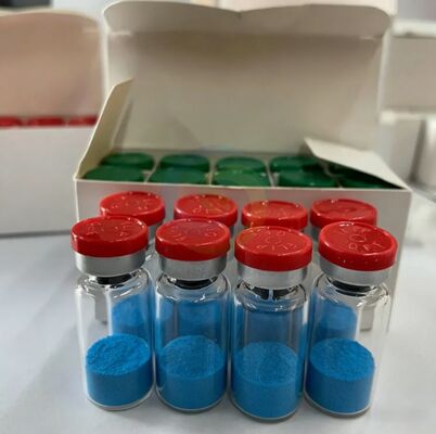 GHK-Cu Copper Peptide Powder Untuk Penelitian, Bahan Triptida-1 Tembaga, Struktur Peptida Stabil, ≥99% Blue Powder Laboratory Grade