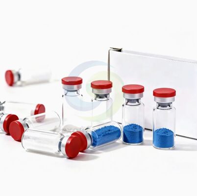 Bubuk Peptida Tembaga GHK-Cu Kemurnian Tinggi dengan Struktur Stabil untuk Produksi Kolagen | Bahan Copper Tripeptide-1