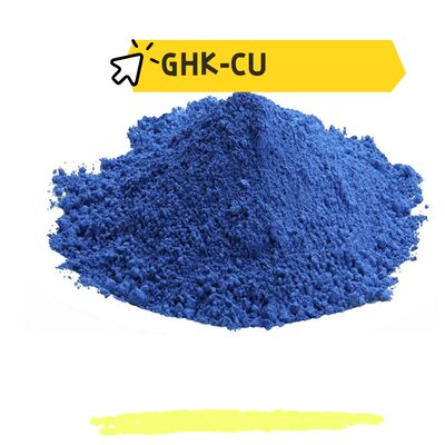 99% kemurnian GHK Cu Copper Peptide Powder Mempromosikan Produksi Kolagen dan Mengurangi Kerutan