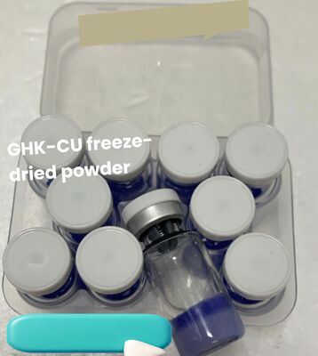 Lyophilized High Purity ≥98% GHK-Cu Copper Peptide Vials untuk Penelitian Kosmetik Anti-Aging