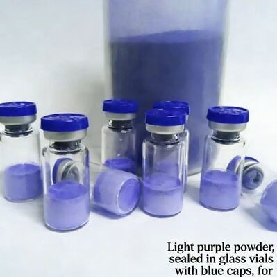 Premium Lyophilized GHK-Cu Copper Peptide Vials 100mg Untuk Penelitian Kosmetik Anti-Aging