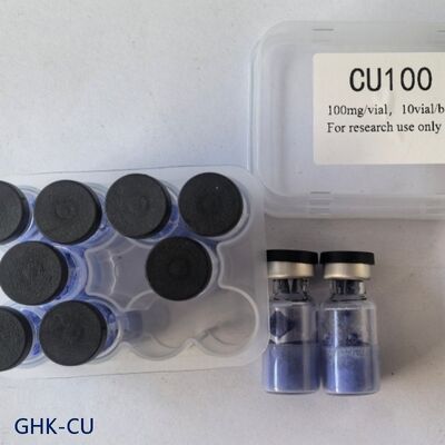 Peptida Tembaga GHK-Cu Kemurnian Tinggi untuk Penelitian Kosmetik | Bubuk Tembaga Tripeptida-1 | Bahan Peptida Biru Stabil | Kemurnian ≥99%