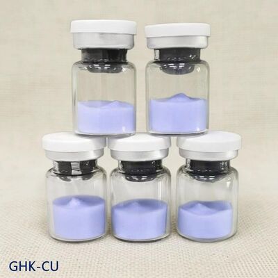 Bubuk Peptida Tembaga GHK-Cu Kemurnian Tinggi Untuk Formula Kosmetik Tembaga Tripeptida-1 Bahan Perawatan Kulit Bubuk Biru Stabil Kemurnian ≥99%