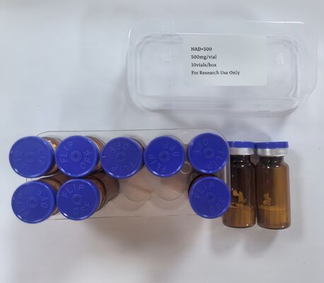 Kemurnian Tinggi NAD+ Vial Lyophilized 500mg NAD Serbuk Injeksi untuk Energi dan Anti-penuaan Dukungan