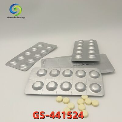 Kelas Laboratorium GS-441524 Tablet 20mg 40mg 50mg 60mg Formula Veteriner Oral untuk FIP Kucing
