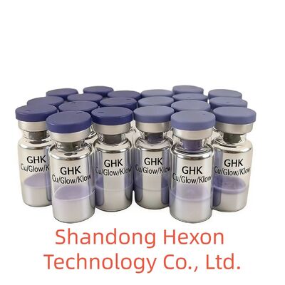 Grosir Vial Peptida Tembaga GHK-Cu 50mg 100mg Serbuk beku kering untuk Penelitian Perawatan Kulit