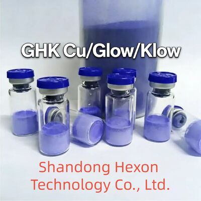 Kemurnian Tinggi GHK-Cu 50mg 100mg Vial Peptida Bubuk Triptida Tembaga Berkualitas Kosmetik