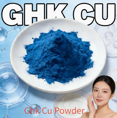 GHK-Cu Copper Peptide Powder Bulk 99% Purity CAS 89030-95-5 Kelas Kosmetik